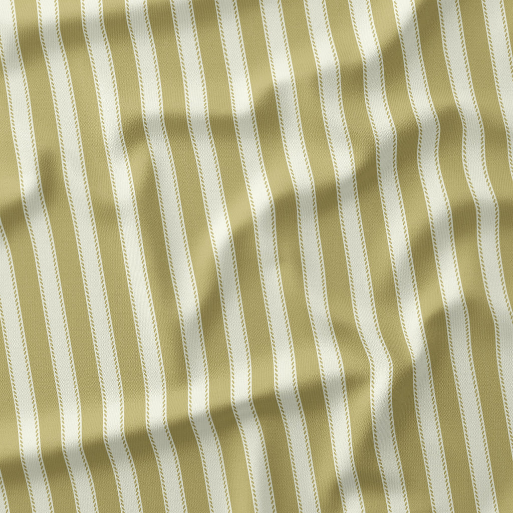 Countryside Stripe Soft Gold with Ivory fabric