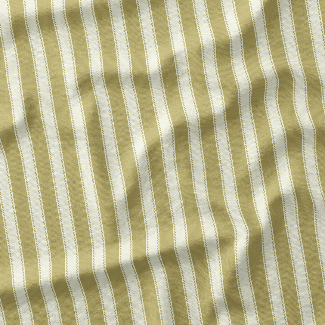 Countryside Stripe Soft Gold with Ivory fabric