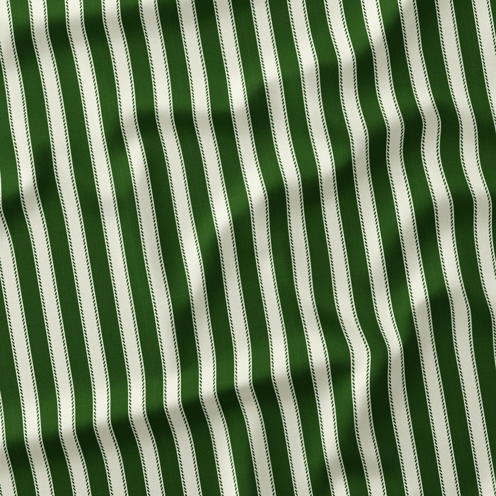 Countryside Stripe Sap Green with Ivory fabric