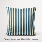 Countryside Stripe Indigo with Ivory fabric, 45cm view