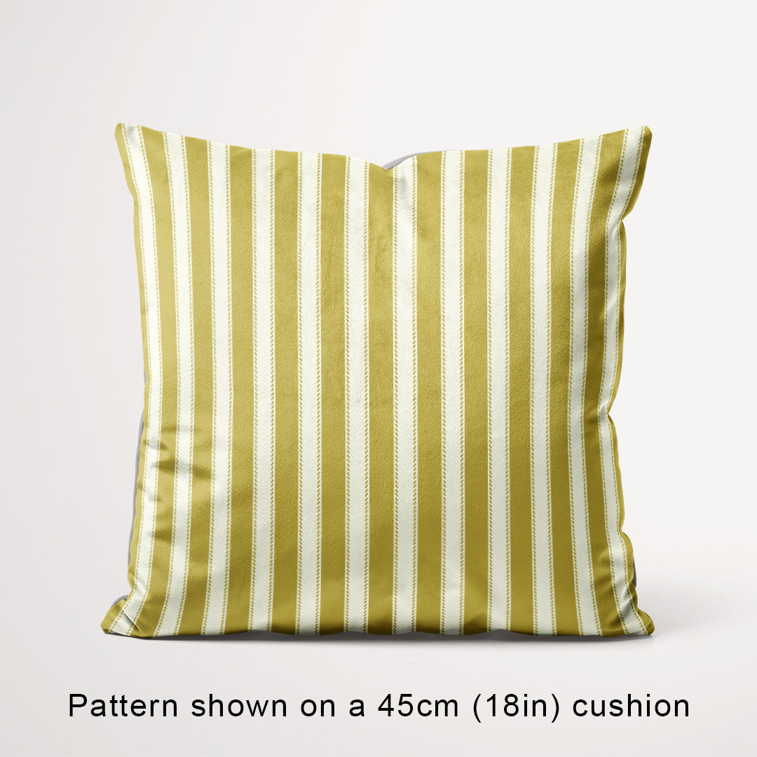 Countryside Stripe Gold with Ivory fabric, 45cm view