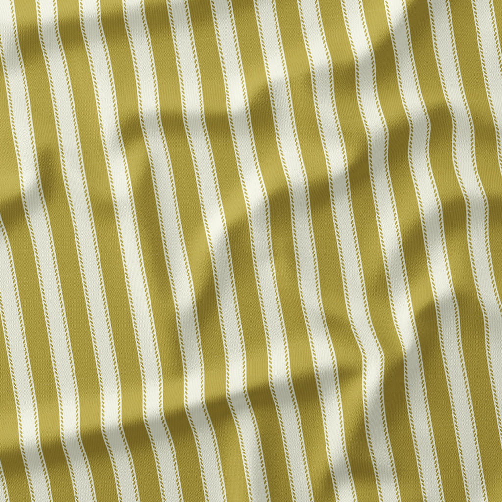 Countryside Stripe Gold with Ivory fabric