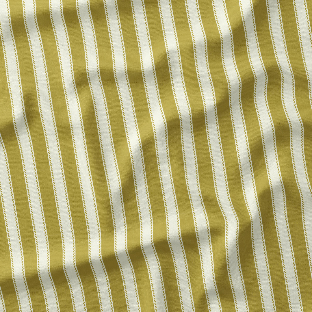 Countryside Stripe Gold with Ivory fabric