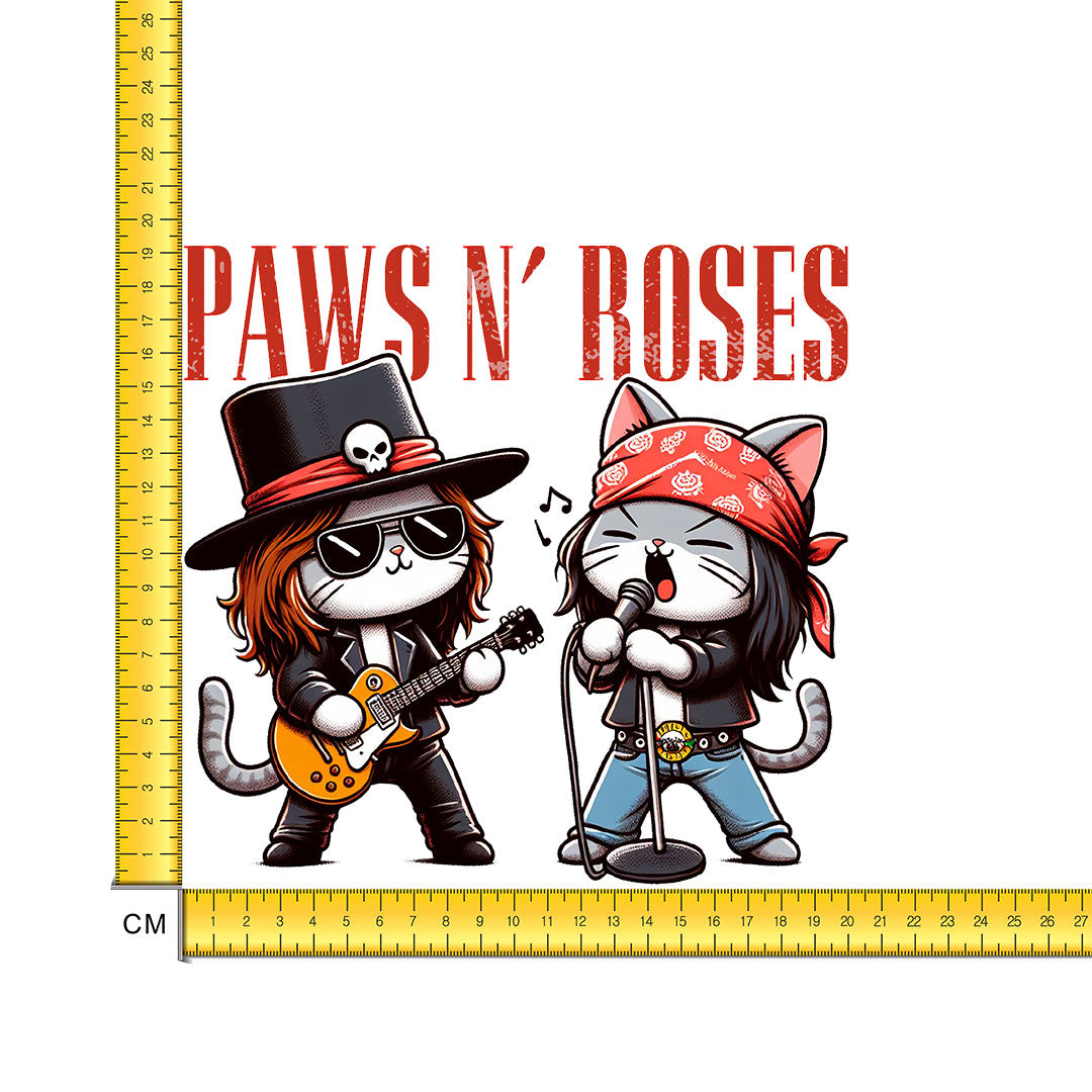 Paws n Roses Iron on Fabric Heat Transfer DTF-276