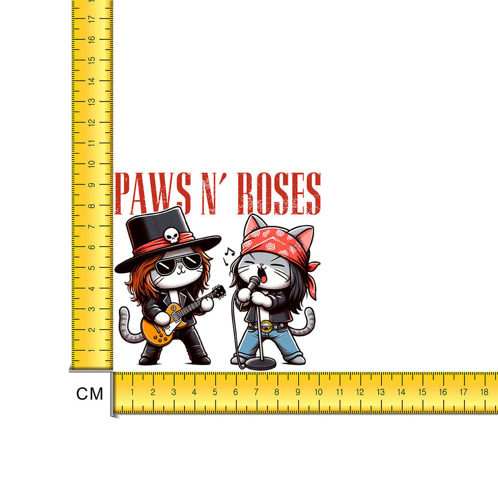 Paws n Roses Iron on Fabric Heat Transfer DTF-276