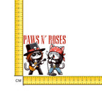 Paws n Roses Iron on Fabric Heat Transfer DTF-276