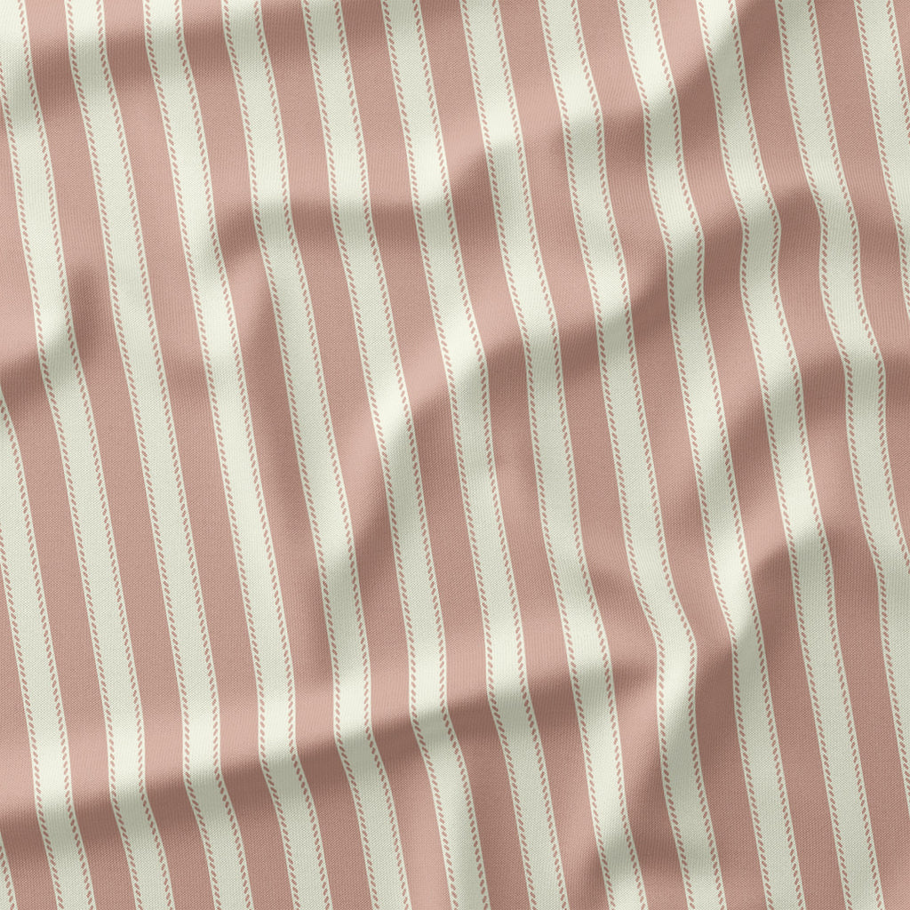 Countryside Stripe Blush with Ivory fabric