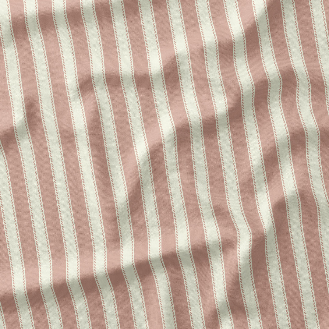Countryside Stripe Blush with Ivory fabric
