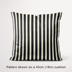 Countryside Stripe Charcoal with Ivory fabric, 45cm view