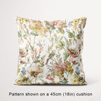 Birds & Butterflies Pale Autumn floral fabric, 45cm view