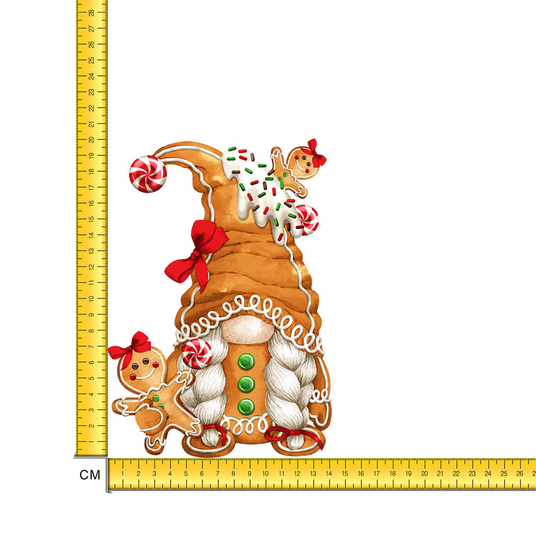 Gingerbread Girl Iron on Fabric Heat Transfer DTF-277