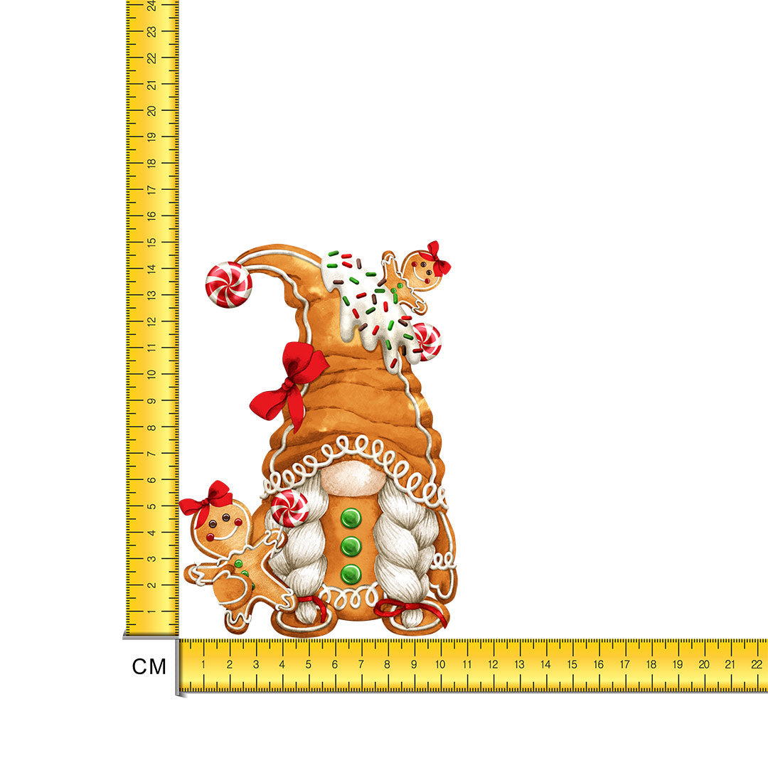 Gingerbread Girl Iron on Fabric Heat Transfer DTF-277