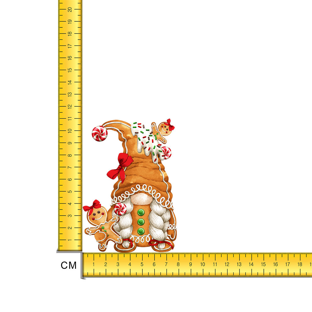 Gingerbread Girl Iron on Fabric Heat Transfer DTF-277