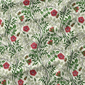 Elmwood Coral floral fabric