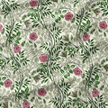 Elmwood Red and Pink floral fabric