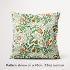 Elmwood Orange and Green floral fabric, 45cm view