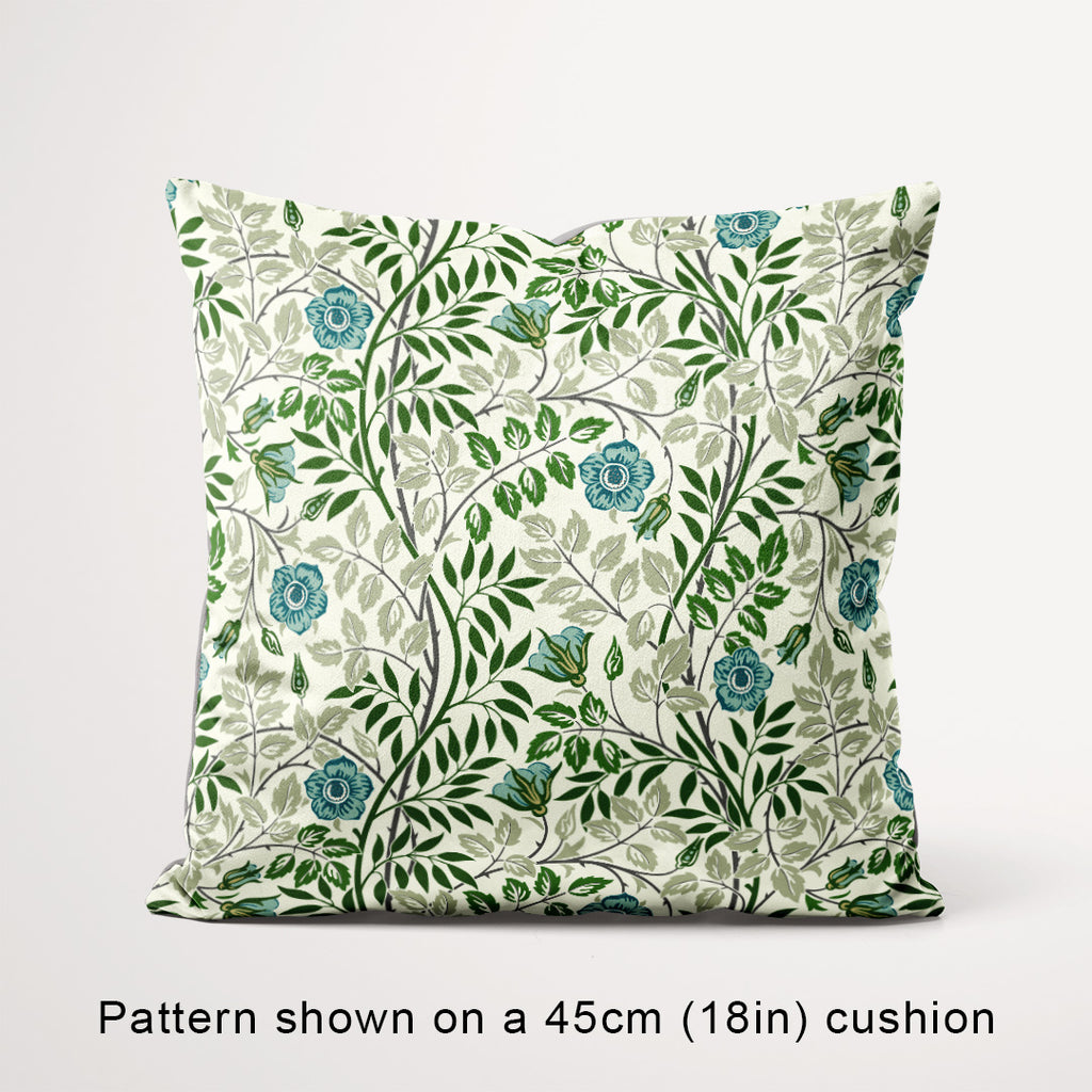Elmwood Blue floral fabric, 45cm view