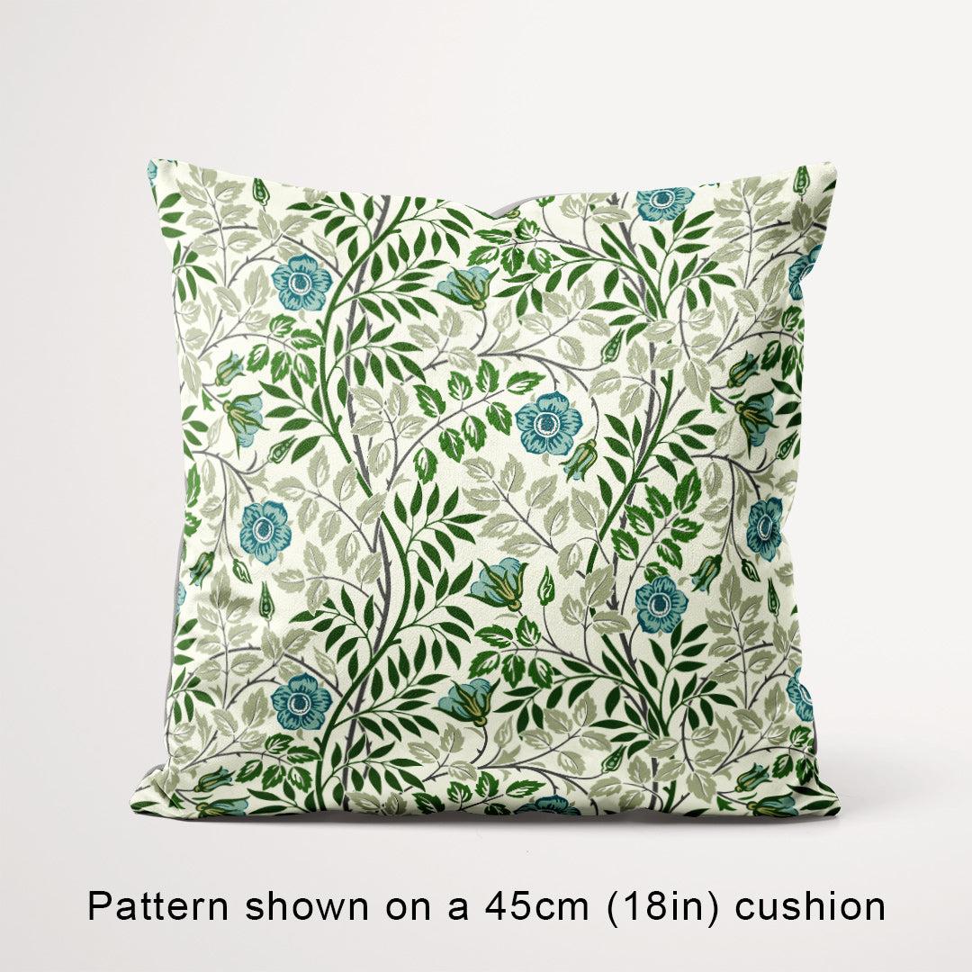 Elmwood Blue floral fabric, 45cm view