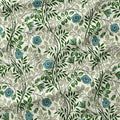 Elmwood Blue floral fabric
