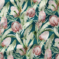 Everlee Teal floral fabric