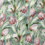 Everlee Duck Egg floral fabric