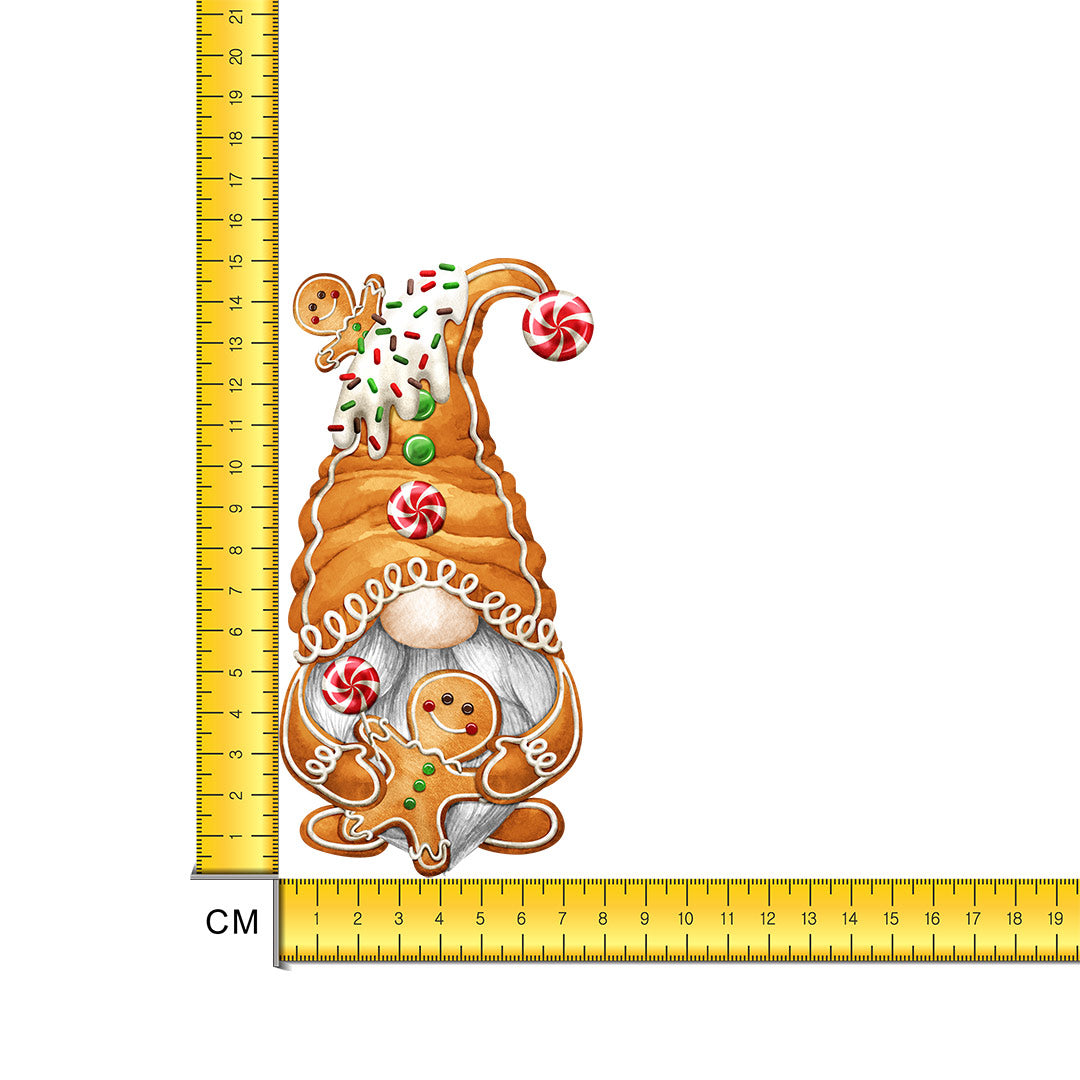 Gingerbread Gnome Boy Iron on Fabric Heat Transfer DTF-278