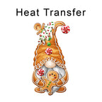 Gingerbread Gnome Boy Iron on Fabric Heat Transfer DTF-278