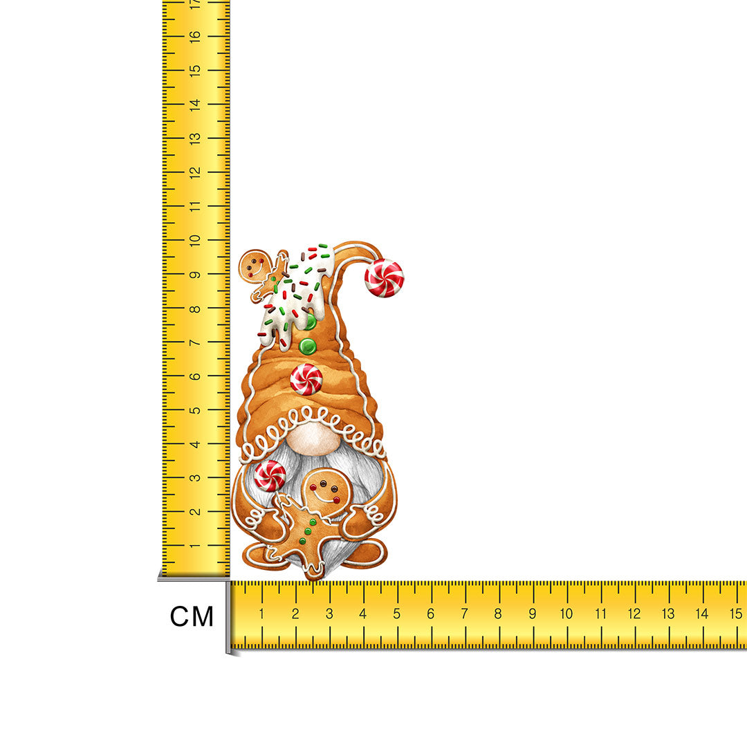 Gingerbread Gnome Boy Iron on Fabric Heat Transfer DTF-278