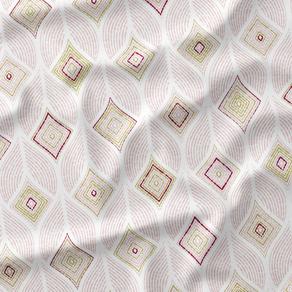 Artemis Pink geometric fabric