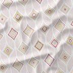 Artemis Pink geometric fabric