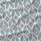 Artemis Indigo geometric fabric