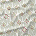Artemis Green geometric fabric
