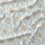 Artemis Duck Egg geometric fabric