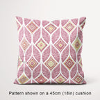 Artemis Red geometric fabric, 45cm view