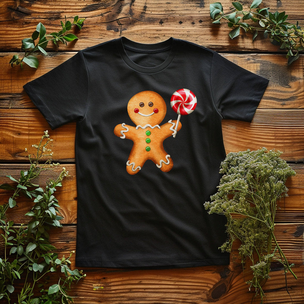Gingerbread  Boy Iron on Fabric Heat Transfer DTF-279