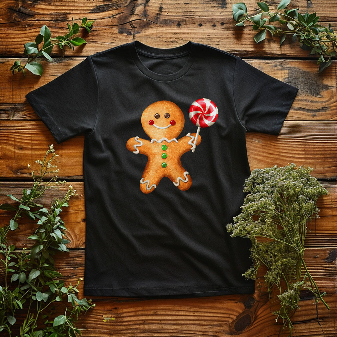 Gingerbread  Boy Iron on Fabric Heat Transfer DTF-279
