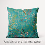Alder Teal botanical fabric, 45cm view