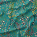 Alder Teal botanical fabric