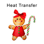 Gingerbread Girl Iron on Fabric Heat Transfer DTF-280