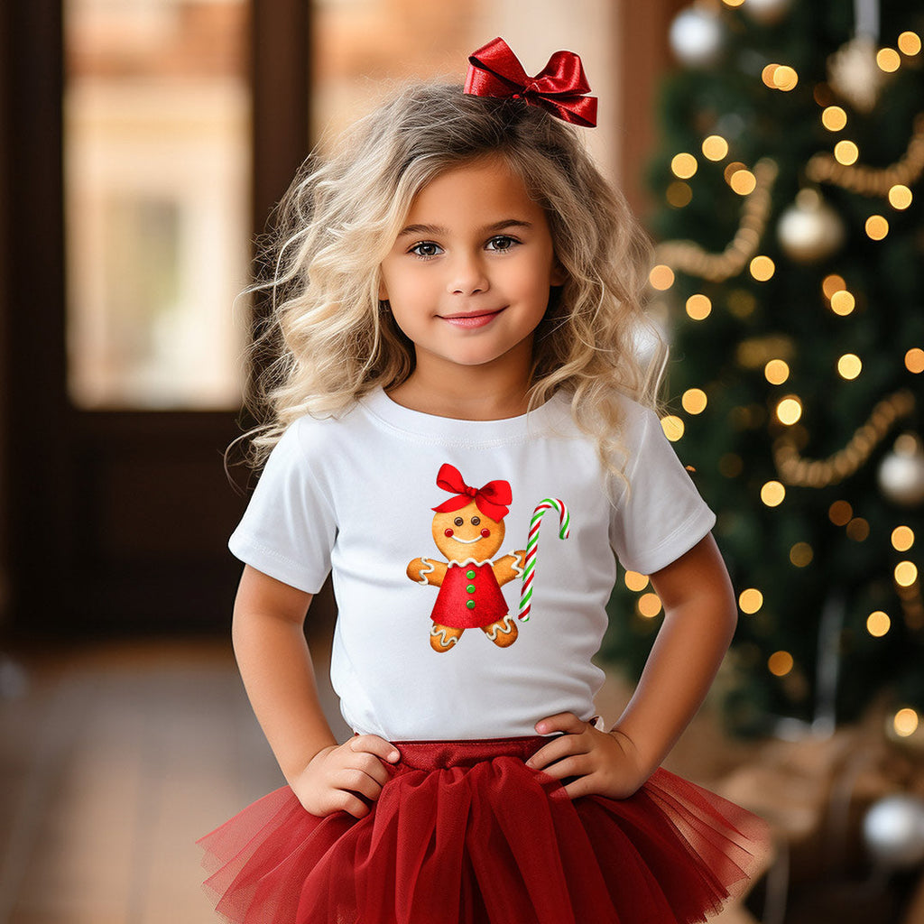Gingerbread Girl Iron on Fabric Heat Transfer DTF-280