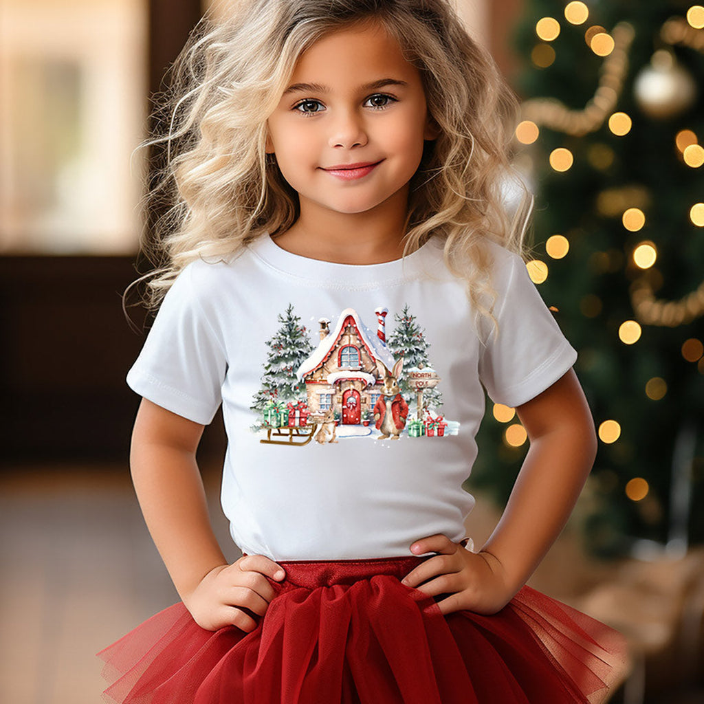 Bunny Christmas Iron on Fabric Heat Transfer DTF-282