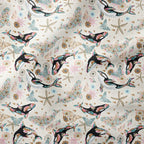 Floral Orcas Cream Fabric