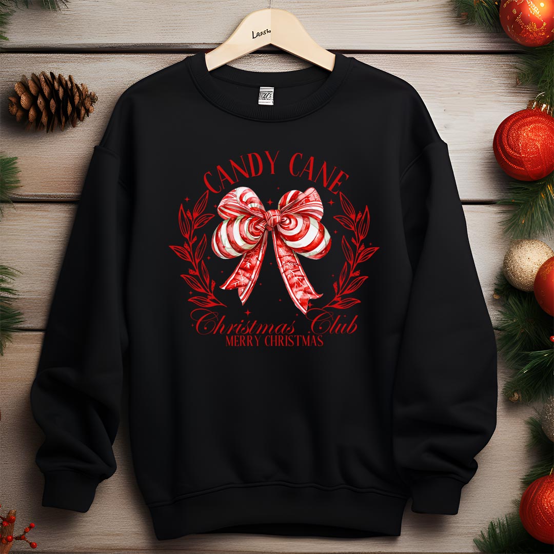 Candy Cane Christmas Club Iron on Fabric Heat Transfer DTF-287