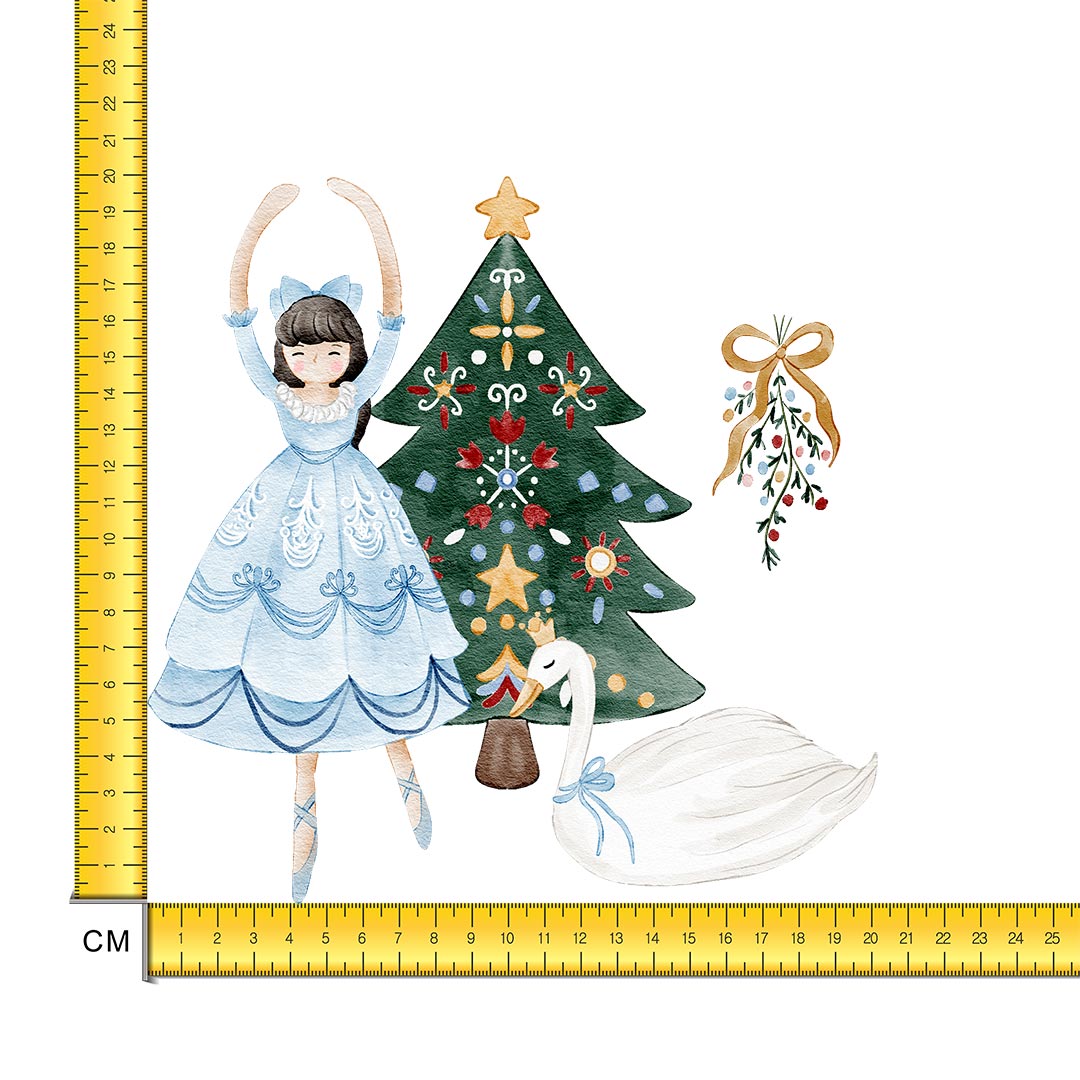 Nutcracker Ballerina Iron on Fabric Heat Transfer DTF-288