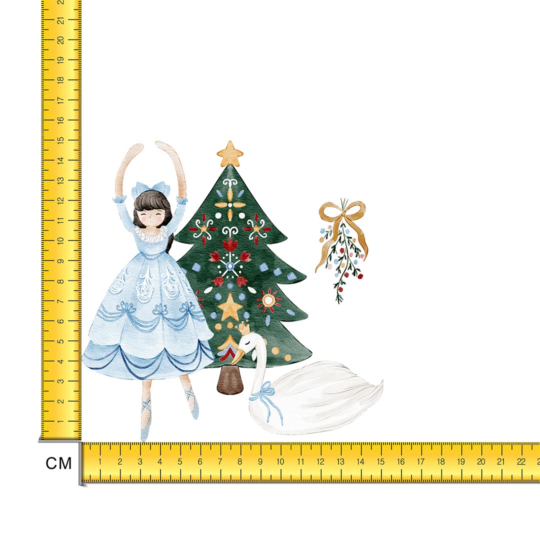 Nutcracker Ballerina Iron on Fabric Heat Transfer DTF-288