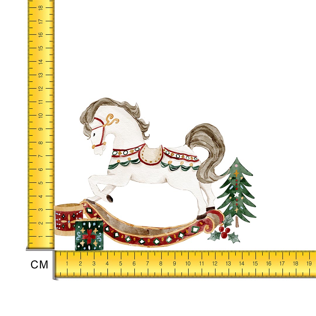 Rocking Horse Iron on Fabric Heat Transfer DTF-289