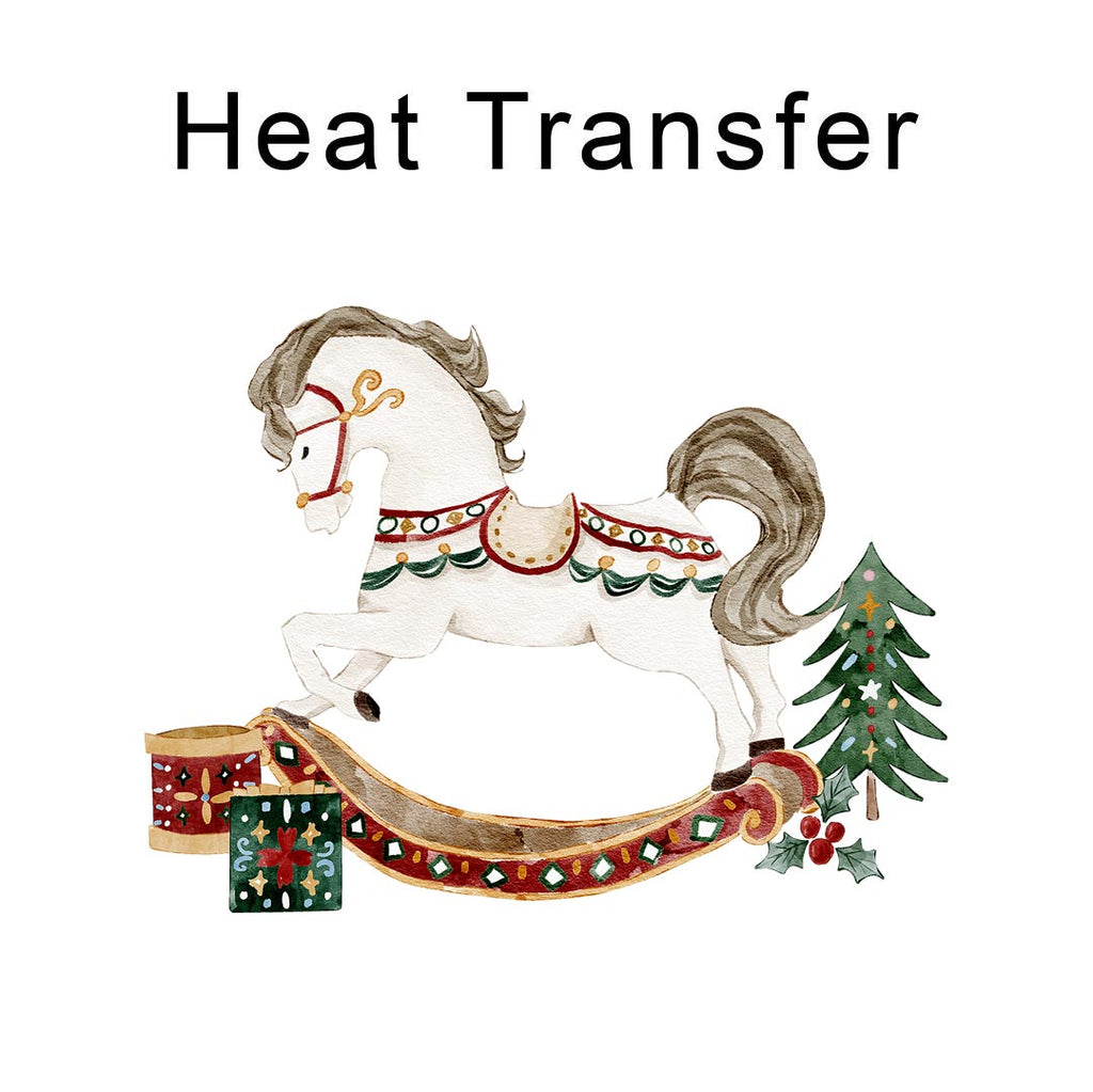 Rocking Horse Iron on Fabric Heat Transfer DTF-289