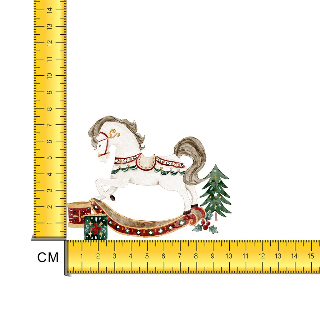 Rocking Horse Iron on Fabric Heat Transfer DTF-289