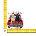 Fa-La-La- Labrador Iron on Fabric Heat Transfer DTF-294