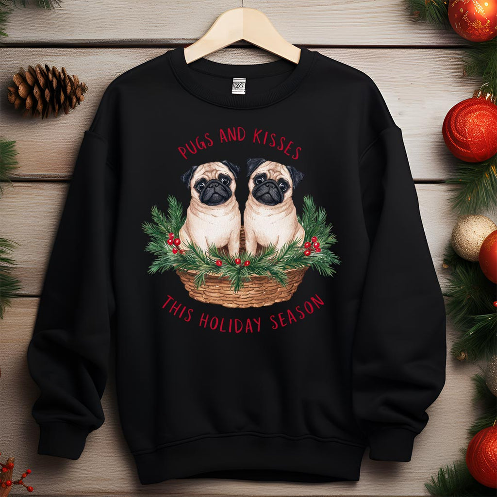 Pugs and Kisses Iron on Fabric Heat Transfer DTF-298